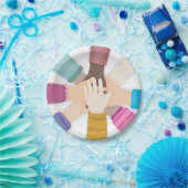 Borden voor Kinder handpapier Papieren Bordje (Feest)