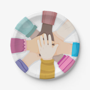 Borden voor Kinder handpapier Papieren Bordje