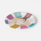 Borden voor Kinder handpapier Papieren Bordje (Gekanteld)