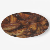 Borden voor kippenvleugelpapier papieren bordje (Gekanteld)