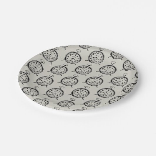 Borden voor  klokpapier papieren bordje (Gekanteld)