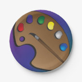 Borden voor kunstpaletpapier papieren bordje (Voorkant)