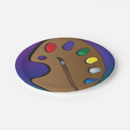 Borden voor kunstpaletpapier papieren bordje