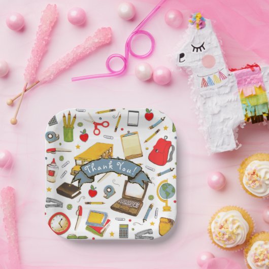 Borden voor leerlingenwaardering op papier papieren bordje (Feest)