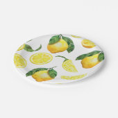 Borden voor lemonpatroonpapier bevestigen papieren bordje (Gekanteld)