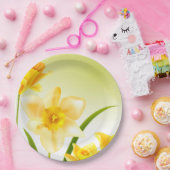 Borden voor lentedafodil paaspapier papieren bordje (Feest)