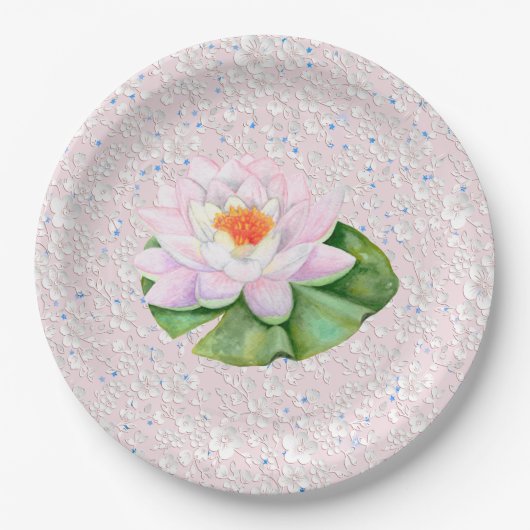 Borden voor Lily Water Papieren Bordje (Voorkant)