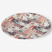 Borden voor London Post Paper Papieren Bordje (Gekanteld)