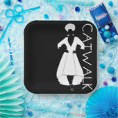 Borden voor looppapier papieren bordje (Feest)