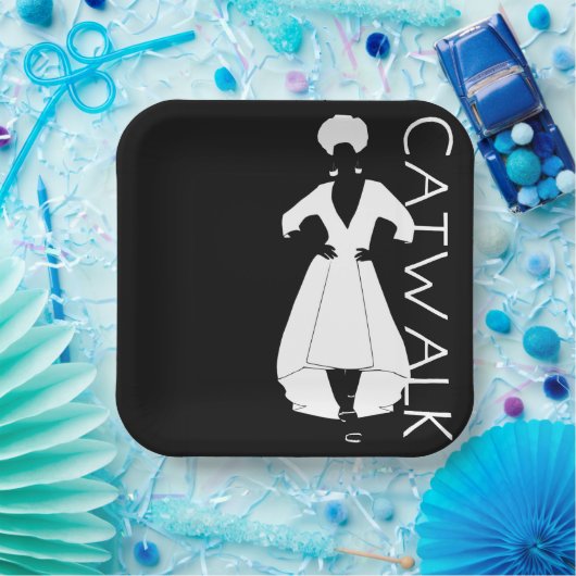 Borden voor looppapier papieren bordje (Feest)