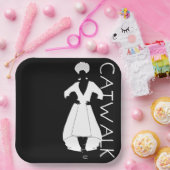 Borden voor looppapier papieren bordje (Feest)