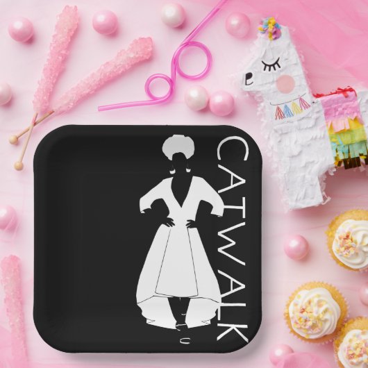 Borden voor looppapier papieren bordje (Feest)