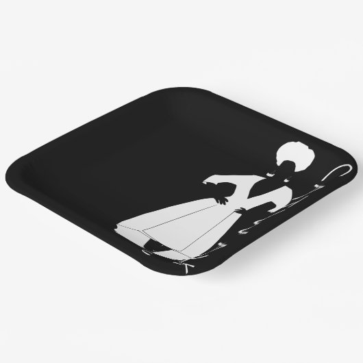 Borden voor looppapier papieren bordje (Gebogen)