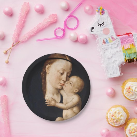 Borden voor Maagd en Kind- en Kerstfeestdagen Papieren Bordje (Feest)