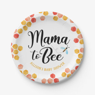 Borden voor mamma-to-BEE-papier Papieren Bordje