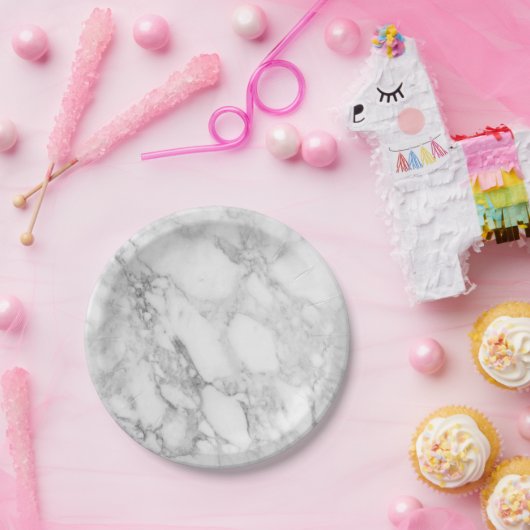 Borden voor marmerpapier papieren bordje (Feest)