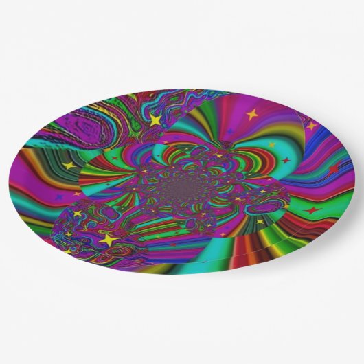 borden voor "Master Wizard Fantasy"-partijpapier Papieren Bordje (Gekanteld)