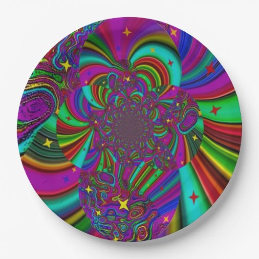 borden voor "Master Wizard Fantasy"-partijpapier Papieren Bordje (Voorkant)