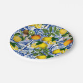 Borden voor mediterraan Lemon Paper Papieren Bordje (Gekanteld)