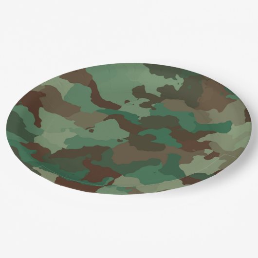 borden voor militair camouflagepapier papieren bordje (Gekanteld)