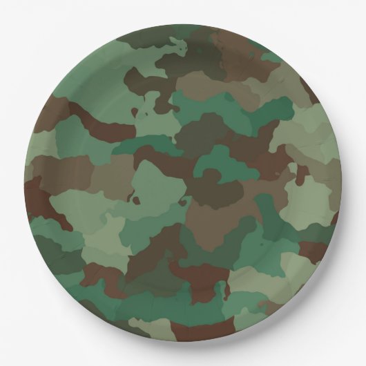 borden voor militair camouflagepapier papieren bordje (Voorkant)