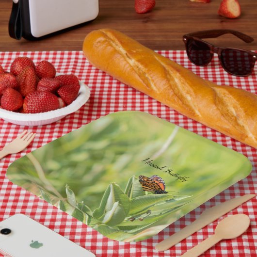 Borden voor monoboogvlinderpapier papieren bordje (Picknick)