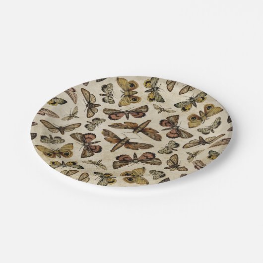 Borden voor  motenpapier papieren bordje (Gekanteld)