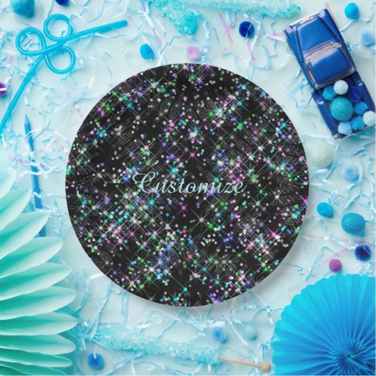 Borden voor mousserend Star-stofpapier Papieren Bordje (Feest)