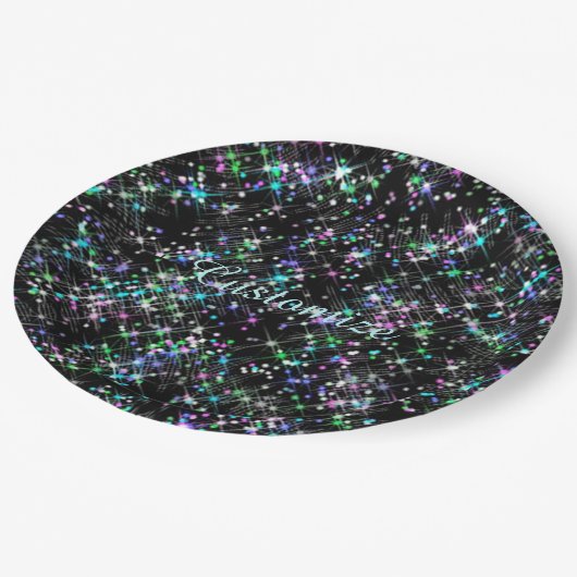 Borden voor mousserend Star-stofpapier Papieren Bordje (Gekanteld)