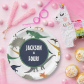 Borden voor multidinosauruspapier papieren bordje (Feest)