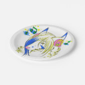 Borden voor muziekoverloop papieren bordje (Gekanteld)