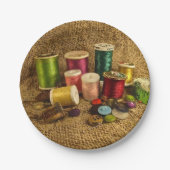 Borden voor naaigarsenaal papieren bordje (Voorkant)