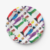 Borden voor nachtpapier voor dames papieren bordje (Voorkant)