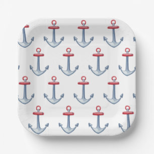Borden voor nautisch ankerpapier papieren bordje