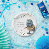 Borden voor neutraal verjaardagsmonster personalis papieren bordje (Feest)