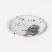 Borden voor neutraal verjaardagsmonster personalis papieren bordje (Gekanteld)