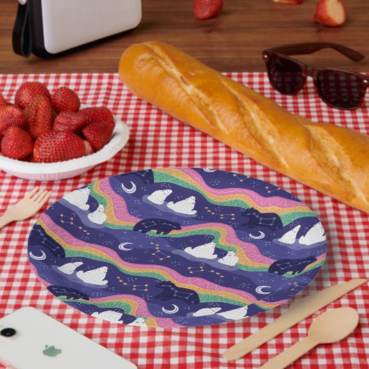 Borden voor noord lichtpapier papieren bordje (Picknick)