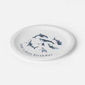 Borden voor Ocean Animals Paper Papieren Bordje (Gekanteld)