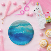 Borden voor Ocean Moods Paper | Stijl #5 | Beachy  Papieren Bordje (Feest)