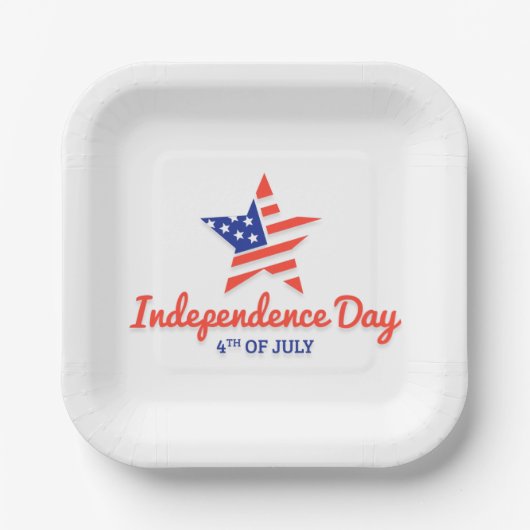 Borden voor Onafhankelijkheidsdag Papieren Bordje (Voorkant)