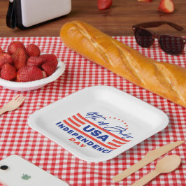 Borden voor Onafhankelijkheidsdag Papieren Bordje