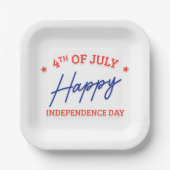 Borden voor Onafhankelijkheidsdag Papieren Bordje (Voorkant)