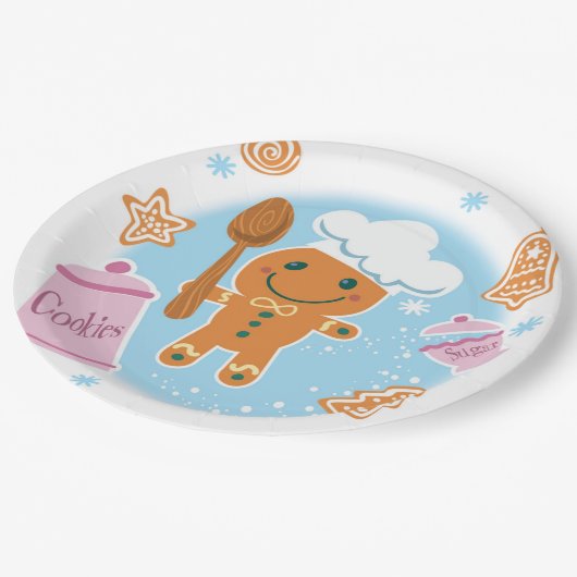 Borden voor ontbijtkoek papieren bordje (Gekanteld)