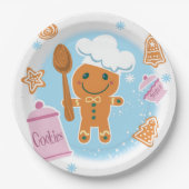 Borden voor ontbijtkoek papieren bordje (Voorkant)