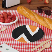 Borden voor Oranje en zwart papier Papieren Bordje