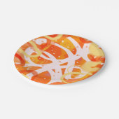 Borden voor Oranje partijpapier Papieren Bordje (Gekanteld)