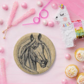 Borden voor -paardencamerapapier papieren bordje (Feest)