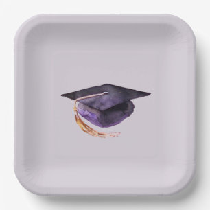 Borden voor Paars en lavender Gradup Papier Papieren Bordje