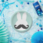 Borden voor paasbunny Mustache Paper Papieren Bordje (Feest)