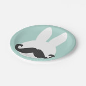 Borden voor paasbunny Mustache Paper Papieren Bordje (Gekanteld)